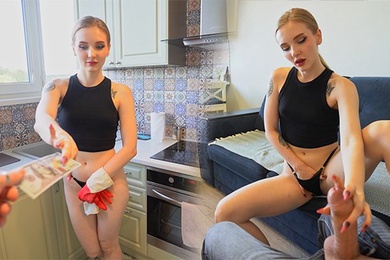 My sweet Housekeeper knows how to get a raise by spreading her legs  [Dolly Rud]