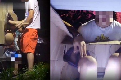 重磅推荐外站大神三更半夜系列_满足变态老公的要求将老婆装箱子里野外放置_邀请路人随便玩