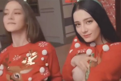 AI-迪丽热巴-双胞胎的圣诞夜礼物惊喜